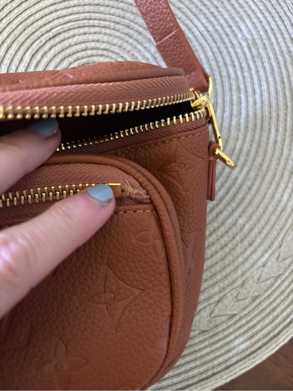 Embossed Monogram Mini Bag - Picture 2 of 7